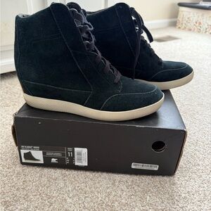 Sorel Black Suede Women's Sneakers